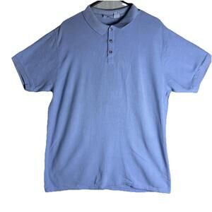 Vintage 90s Patagonia Polo Henley Shirt Sz Xl Light Blue Cotton Knit Gorpcore